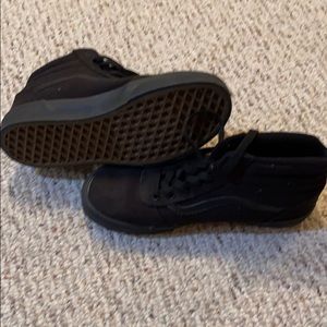 Vans all black high top